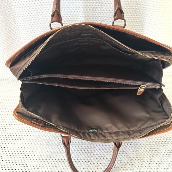 Porter Tokyo 70th Anniversary Yoshida & Co Limited Glow Brown Satin Briefcase - Picture 9 of 12